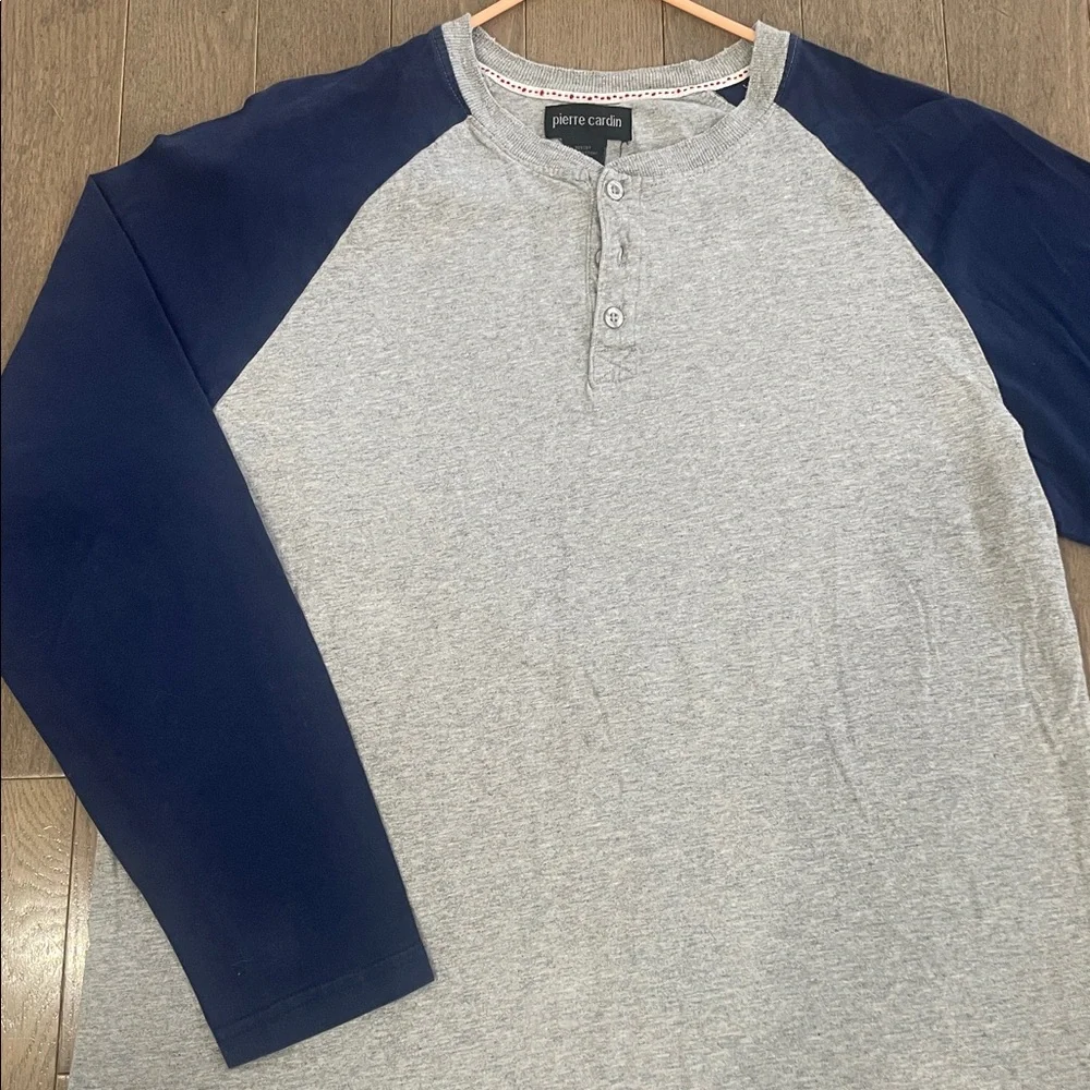 Pierre Cardin Raglan Henley Long Sleeve 🛍️ • Cotton • - Picture 9 of 13